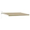 vidaXL Cort electric retractabil Verde, Galben, Alb 4,5 &times; 3,5 m