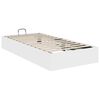 vidaXL Cadru de pat otoman cu depozitare Alb 193 x 120 x 25 cm PAL