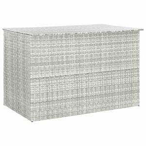 vidaXL Ladă de depozitare grădină gri deschis 150x100x100 cm poliratan