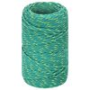 vidaXL Fr&acirc;nghie utilitară multifuncțională 2 mm 250 m Verde PP