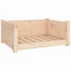 vidaXL Pat pentru c&acirc;ini 65,5x50,5x28 cm Lemn masiv de pin