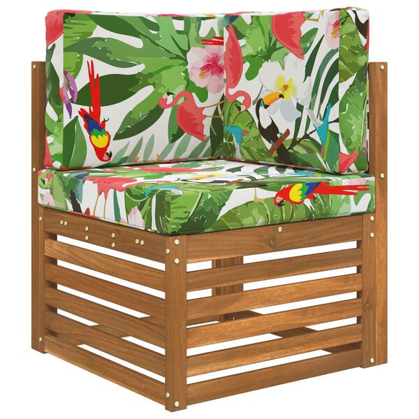 vidaXL Perna pentru canapea de exterior 3 pcs colorat Poliester