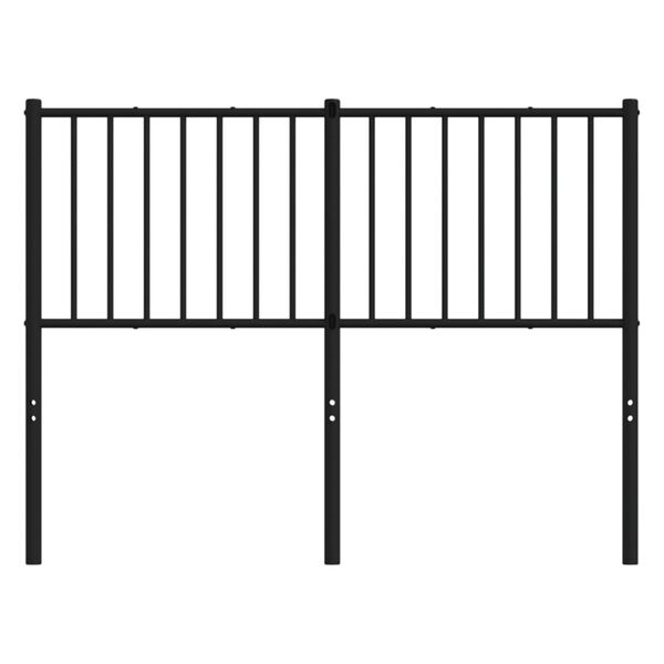 vidaXL Tăblie de pat de schimb metalică, negru, 120 cm