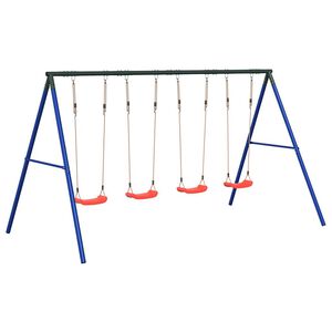 vidaXL Set leagăn de exterior, cu 4 leagăne