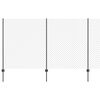 vidaXL Gard de sarma cu stalp 10 x 1,4 m Oțel cu strat de PVC Gri