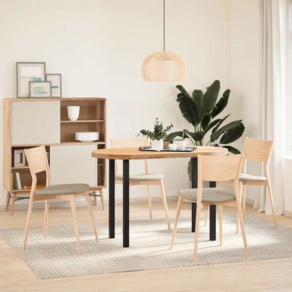 vidaXL Picioare masă consolă, 4 buc., negru, 72-74 cm, oțel