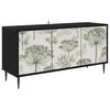 vidaXL Cabinet TV GOTHA 102 x 33 x 51 cm Stejar Negru Lemn prelucrat