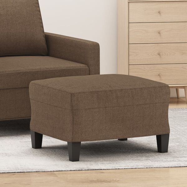 vidaXL Taburet, maro, 60x50x41 cm, material textil