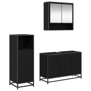 vidaXL Set de mobilier pentru baie 2 pcs Lemn Vechi Lemn compozit