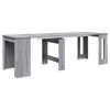 vidaXL Masă de dining 240 x 85 x 75 cm Lemn prelucrat Sonoma gri