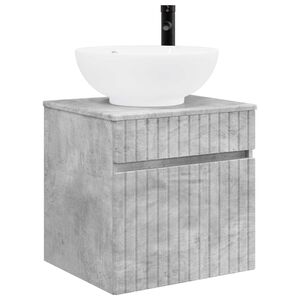 vidaXL Chiuvetă de baie suspendată Gri Beton 49 x 44,5 x 66,5 cm