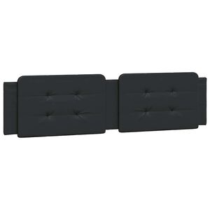 vidaXL Pernă pentru tăblie pat, Zadar, negru, 193 cm, piele artificială