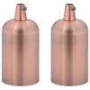 vidaXL Suporturi de lampă 2 buc Roșu Bronz E27