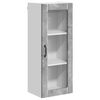 vidaXL Dulap de sticlă pentru perete LUCCA Gri Beton 40 x 31 x 100 cm