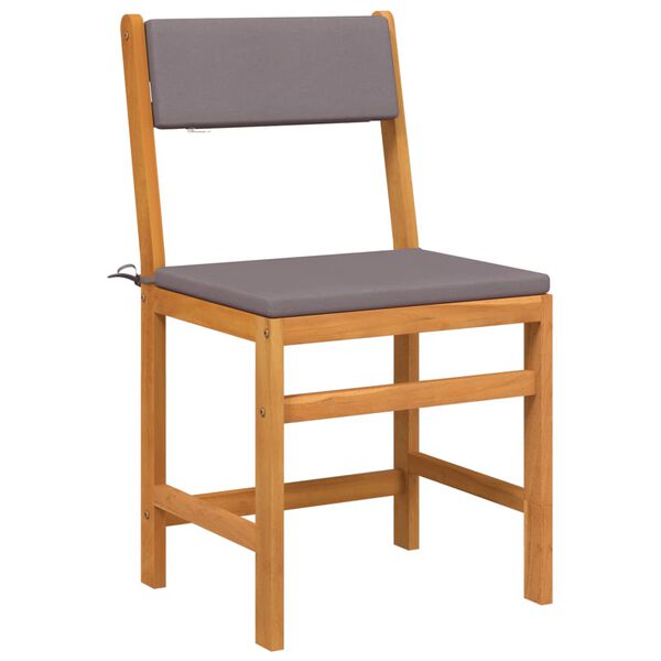 vidaXL Set mobilier de balcon cu perne, 3 piese, lemn masiv acacia