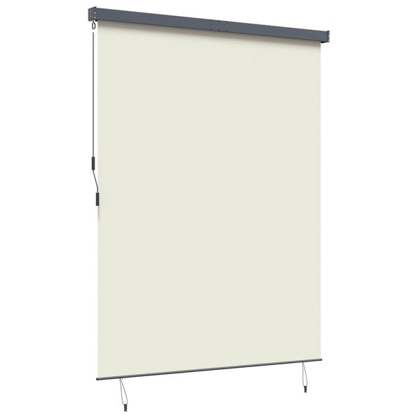 vidaXL Jaluzea Rulou de Exterior Dungi Crem 200 x 250 cm țesătură