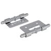 vidaXL Zăvor 2 pcs Argintiu 46 x 17 x 1,2 mm Oțel