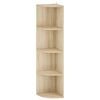 vidaXL Raft de colț 4 niveluri 31,5 x 31 x 130 cm Lemn prelucrat