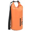 vidaXL Rucsac impermeabil cu fermoar, portocaliu, 20 L, PVC