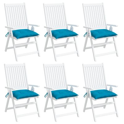 vidaXL Perne de scaun 6 buc. albastru deschis 50x50x7 cm textil oxford