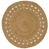 vidaXL Covoare de zonă natural &Oslash; 120 cm Iută