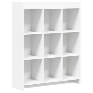 vidaXL Bibliotecă Alb 87,5 x 30 x 111 cm Lemn prelucrat