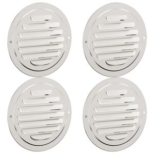 vidaXL Capace de ventilație pentru aer 4 pcs Argintiu 80 mm