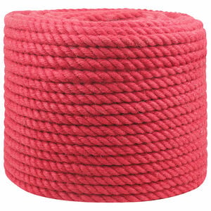 vidaXL Fr&acirc;nghie din Jute Roșu 100% jute Tossa