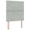 vidaXL Tăblie cap Gri deschis 80 cm Catifea