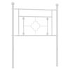 vidaXL Tăblie de pat de schimb metalică, alb, 75 cm