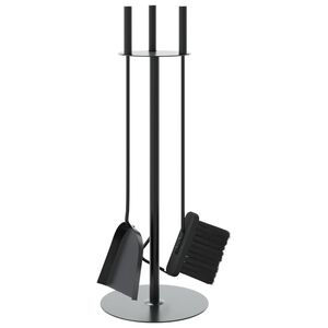 vidaXL Set scule pentru șemineu, 4 piese, 22x59 cm, oțel