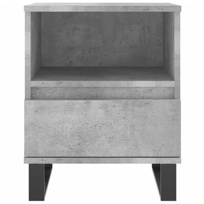 vidaXL Noptieră, gri beton, 40x35x50 cm, lemn compozit