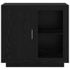 vidaXL Bufet Stejar Negru 80 x 40 x 75 cm Lemn compozit