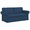 vidaXL Set de canapea 2 pcs albastru 175 x 82 x 80 cm țesătură