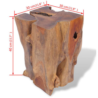 vidaXL Taburet, lemn de tec masiv