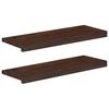 vidaXL Trepte de scară 2 buc. 70 x 25 x 2 cm Maro &icirc;nchis