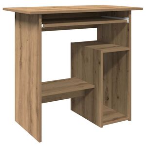 vidaXL Birou, stejar artizanal, 80x45x74 cm, lemn prelucrat