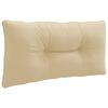 vidaXL Pernă de spate PUTTEN 100% Polyester Bej 80 x 40 x 10 cm