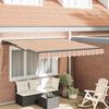vidaXL Cortina Retractabilă Albastru și portocaliu 300 x 250 cm