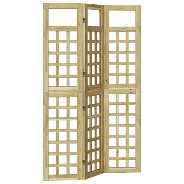 vidaXL Ecran de intimitate Maro miere 121 x 180 cm Lemn de pin masiv