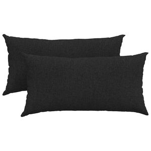 vidaXL Perne pentru canapea 2 pcs Negru 80 x 40 cm țesătură