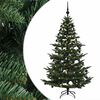 vidaXL Brad de Crăciun artificial cu glob 210 cm 300 LED-uri Alb cald