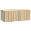 vidaXL Oglindă TV montată pe perete 78,5 x 41 x 30 cm Stejar Sonoma
