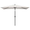 vidaXL Umbrelă de soare dreptunghiulară 200 x 300, Alb nisip