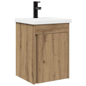 vidaXL Unitate de baie cu robinet Stejar Artizanal 42 x 40 x 74,5 cm