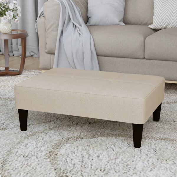 &nbsp;vidaXL Scaun, crem, material textil microfibră