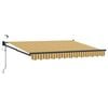 vidaXL Cort electric retractabil Galben și gri 3,5 x 2,5 m