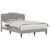 vidaXL Cadru de pat cu headboard Gri deschis 120 x 200 cm Catifea