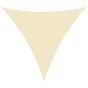 vidaXL P&acirc;nză parasolar, crem, 3x3x3 m, HDPE, 160 g/m&sup2;