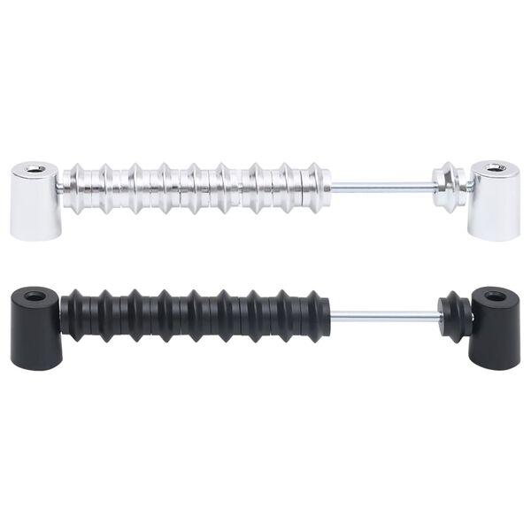 vidaXL Tablouri de scor masă de fotbal, 2 buc., negru și argintiu